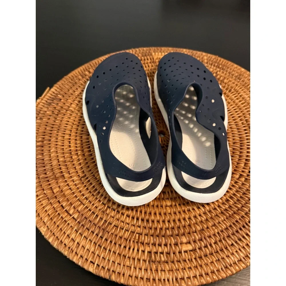 Crocs Swiftwater Wave Mens Navy Blue White Water Sandals Shoes Size M5